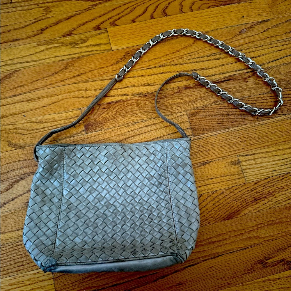 Vintage Bottega Veneta Crossbody Faded Gold Bag